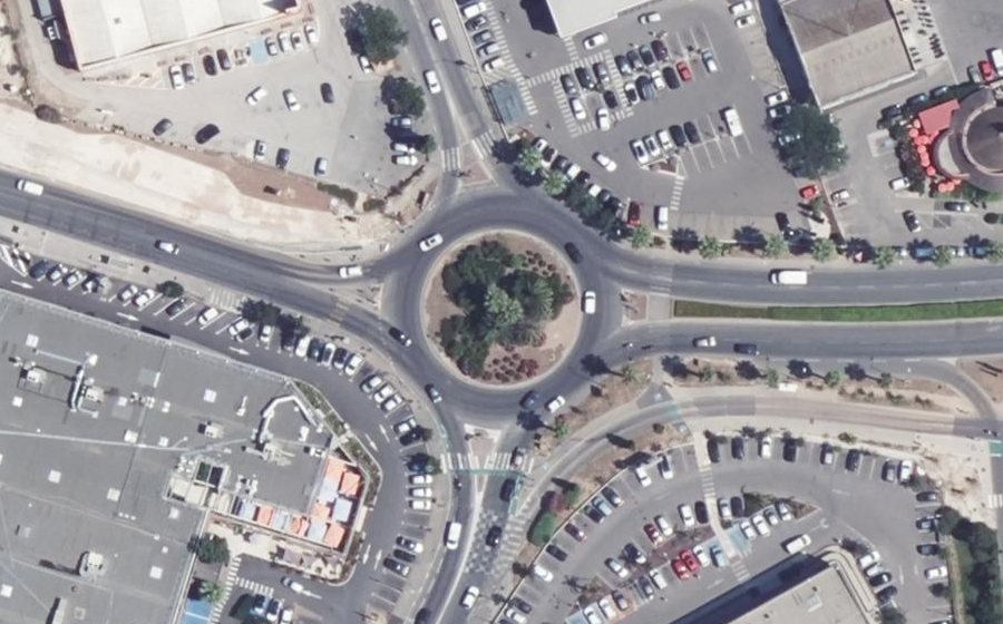 Vue aérienne du Carrefour Lavoisier