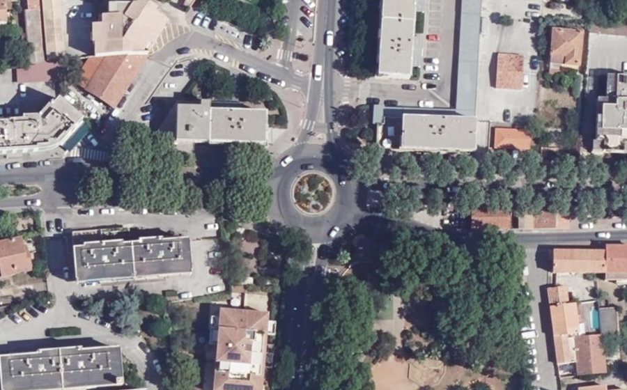 Vue aérienne du Carrefour Sainte-Anne