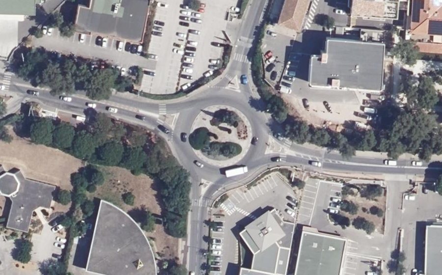 Vue aérienne du Rond-Point de Paris
