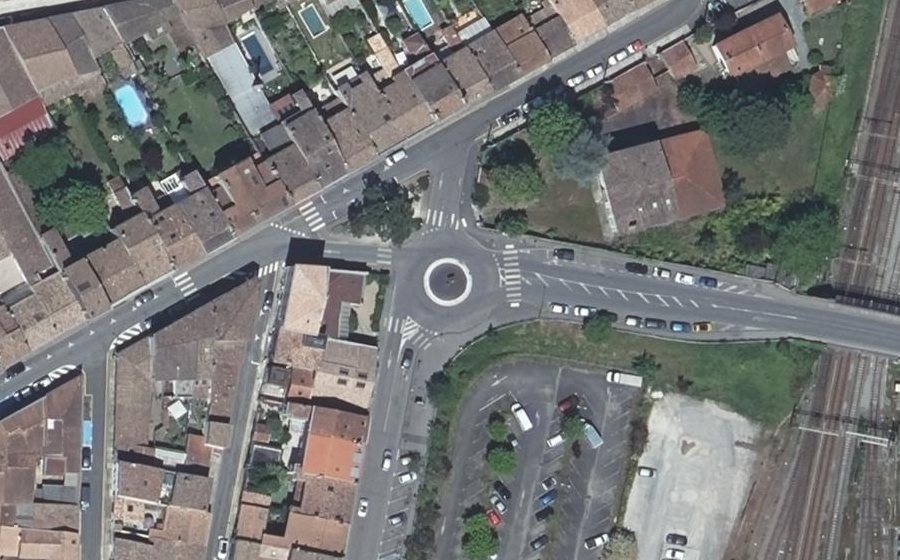 Vue aérienne du Avenue Gallieni