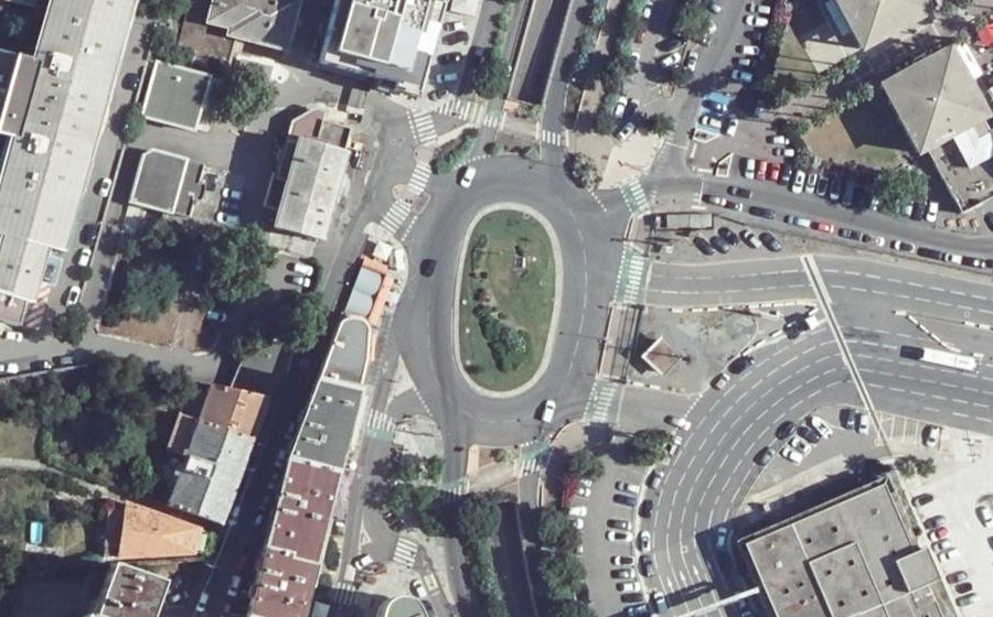 Vue aérienne du Rond-Point de Toga