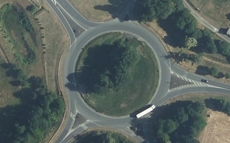 Vue aérienne du Rond-Point de Follet