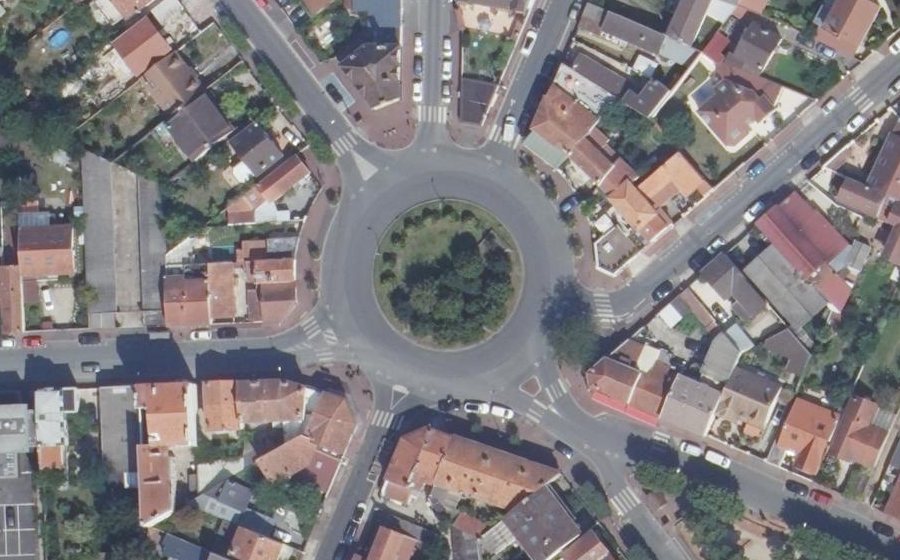 Vue aérienne du Place de Rimini