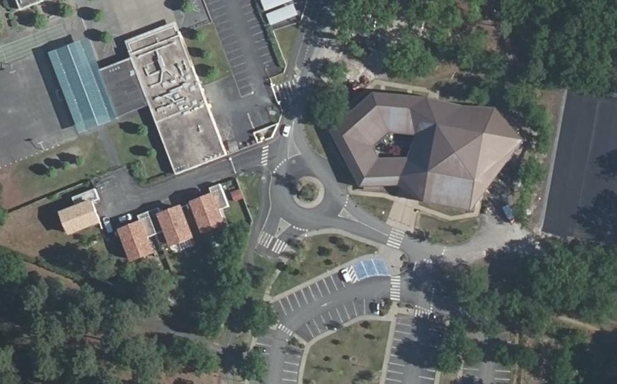 Vue aérienne du Allée du Collège