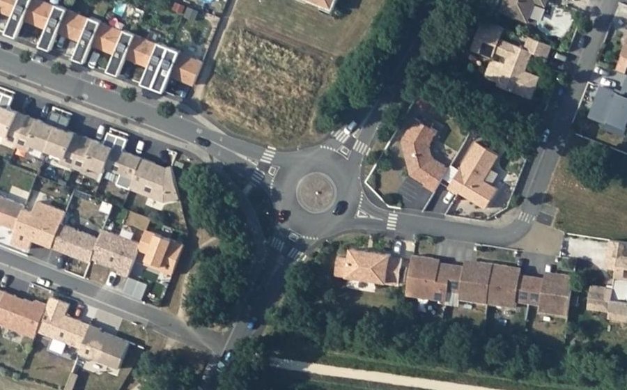 Vue aérienne du Rue d'Olonne