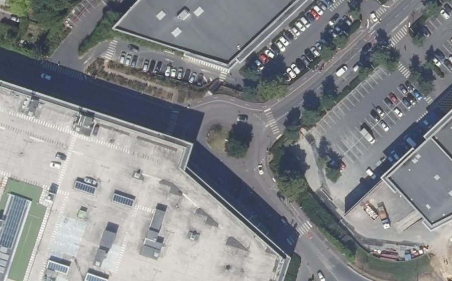 Vue aérienne du Rue Lucien Aubry