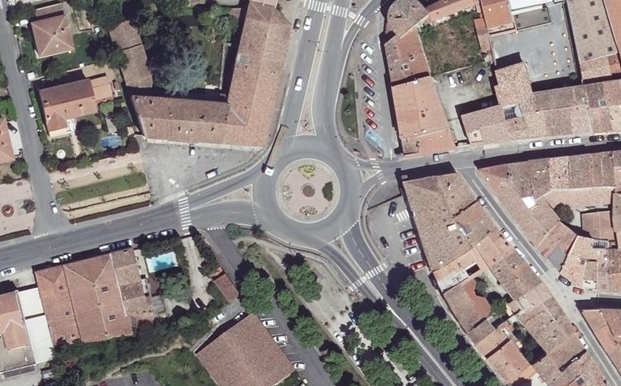 Vue aérienne du Route de Carcassonne
