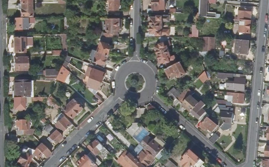 Vue aérienne du Place Louis Barthou