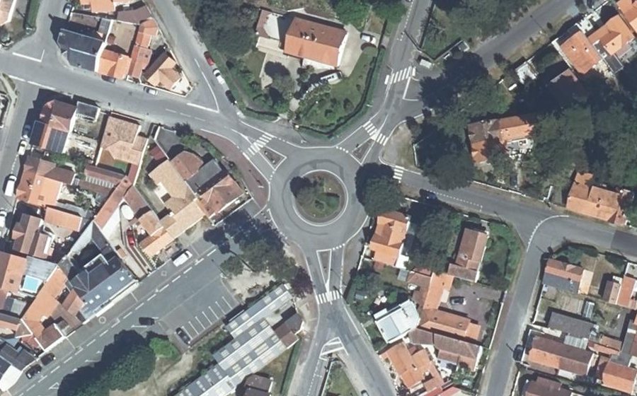 Vue aérienne de la Place de Gaulle