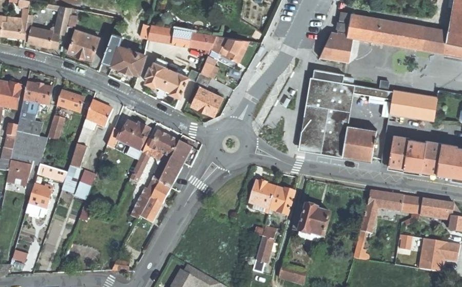 Vue aérienne de la Place de la Poste