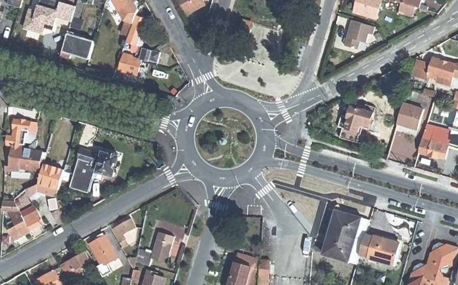 Vue aérienne du Place de l'Étoile