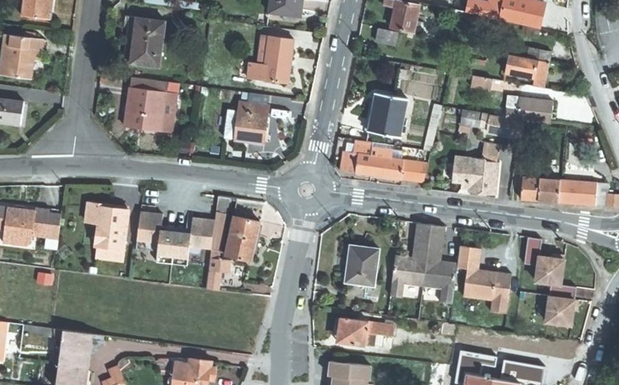 Vue aérienne de la Place de la Poste