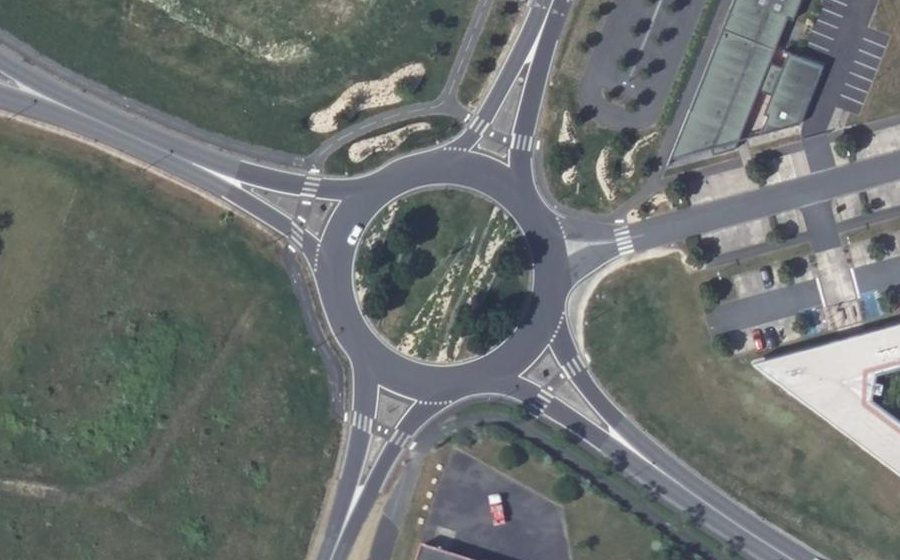 Vue aérienne du Carrefour des Entrepreneurs