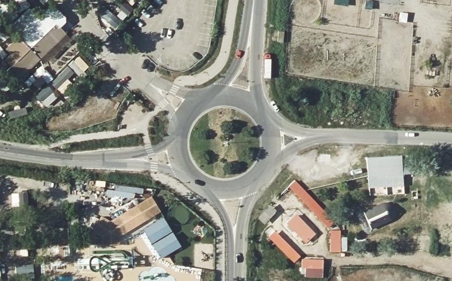 Vue aérienne du Rond-Point Alain Albaric