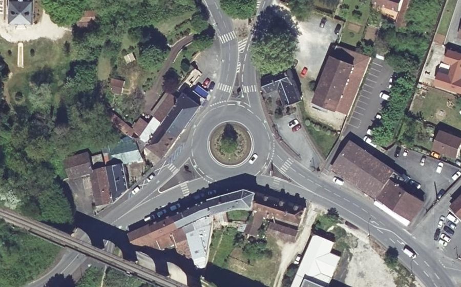 Vue aérienne de la Place du Maréchal de Lattre de Tassigny