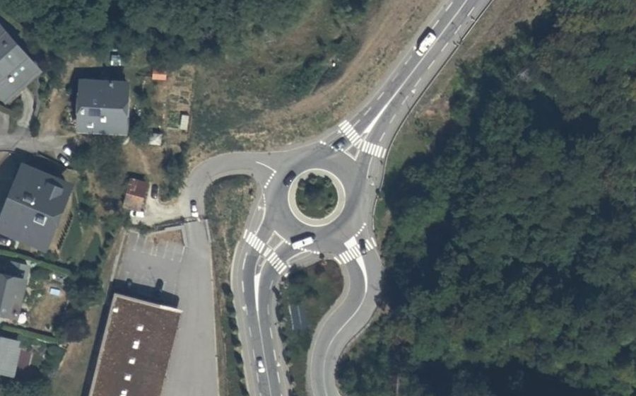 Vue aérienne du Rond-Point du Châtelet