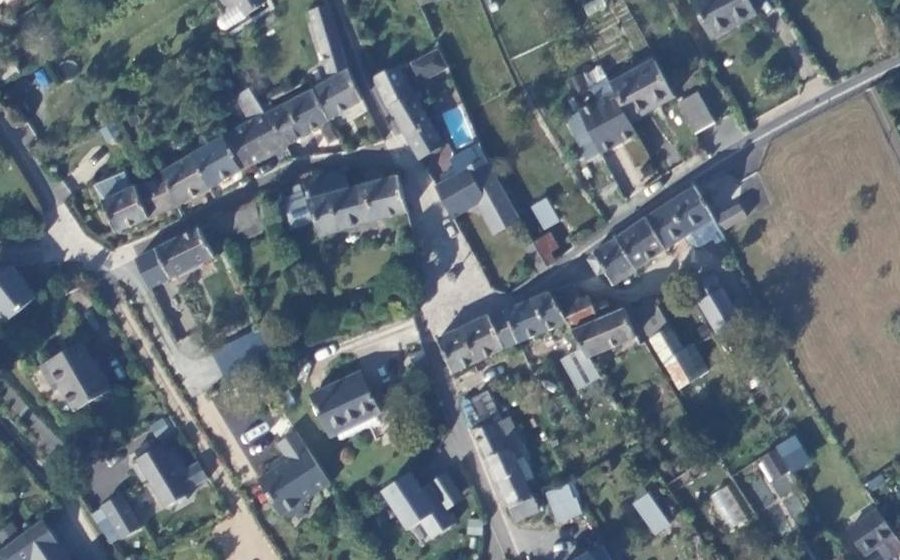 Vue aérienne du Place du Calvaire
