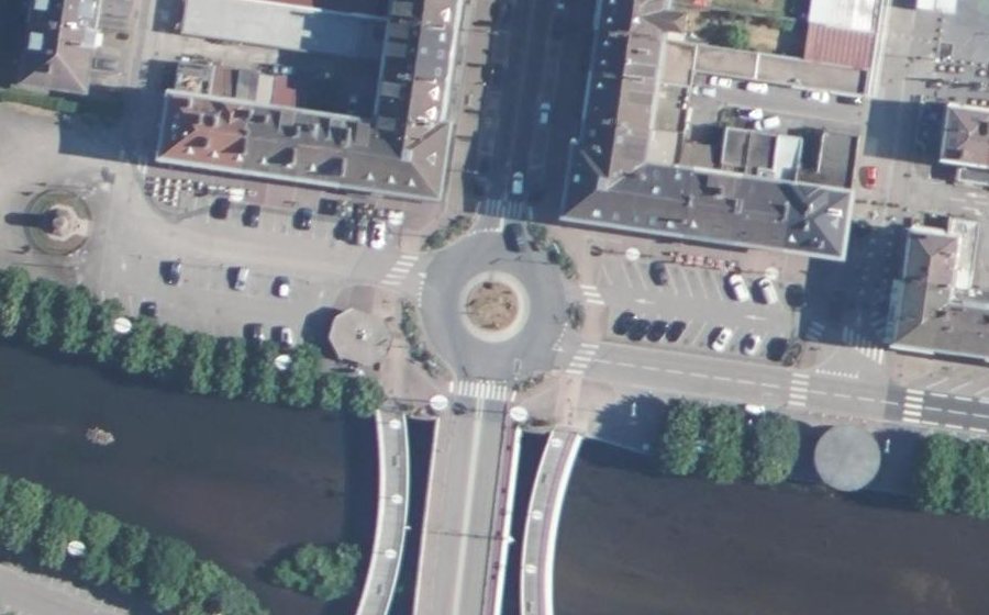 Vue aérienne du Rond-Point Georges Braque