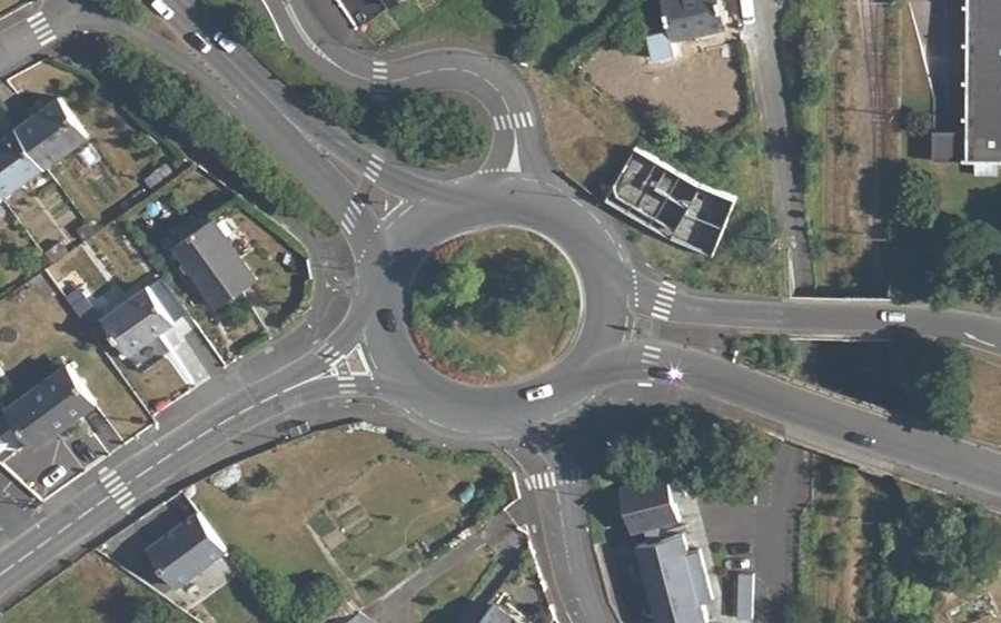 Vue aérienne du Rond-Point de la Villette