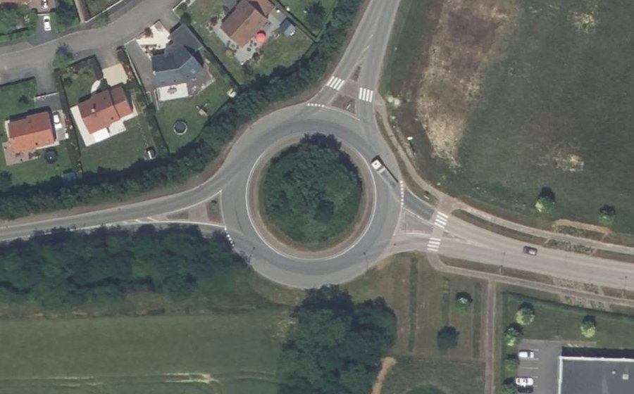Vue aérienne du Boulevard du 21e Siècle