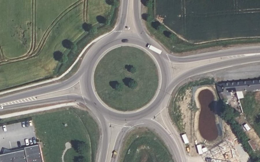 Vue aérienne du Giratoire-Laval-Est