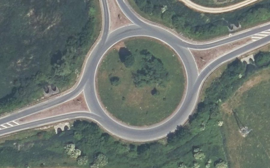 Vue aérienne du Route de Caen