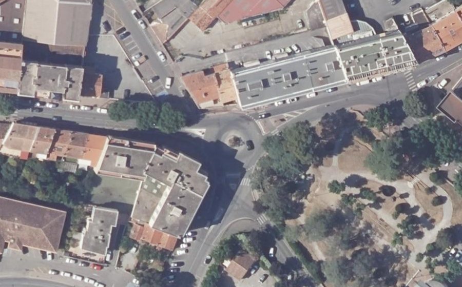 Vue aérienne du Rond-Point Joseph Allet