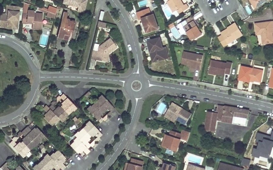 Vue aérienne du Rond-Point de l'Amitié