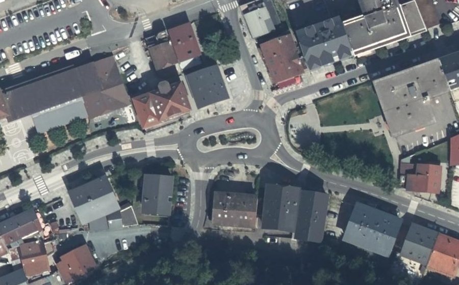 Vue aérienne du Rond-Point des Allobroges