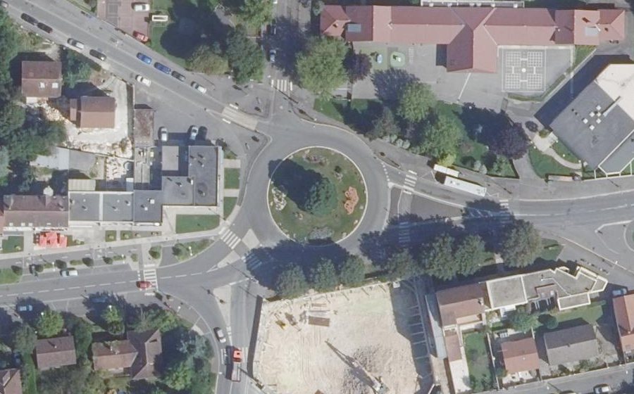 Vue aérienne de la Place de Barmstedt