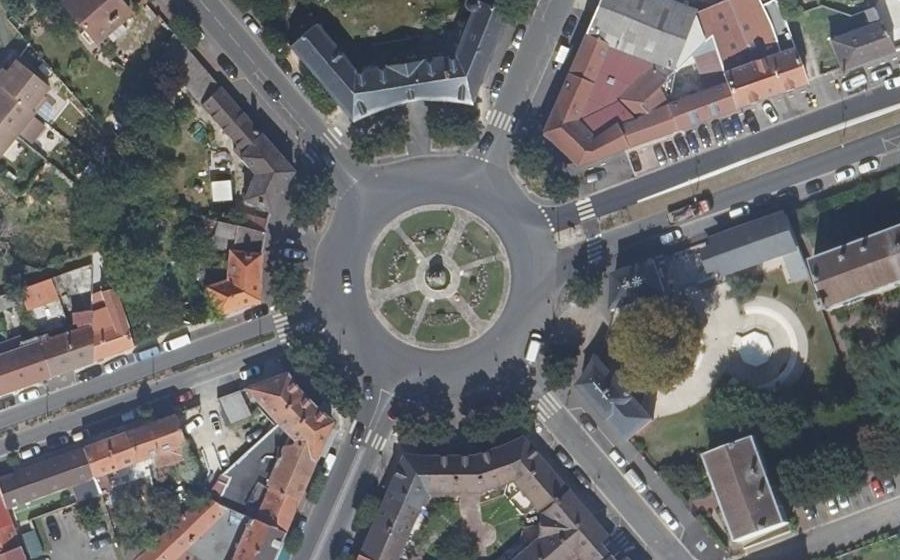 Vue aérienne du Rond-Point de la République