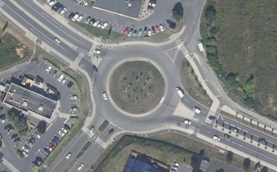 Vue aérienne du Rond-Point de la Laïcité