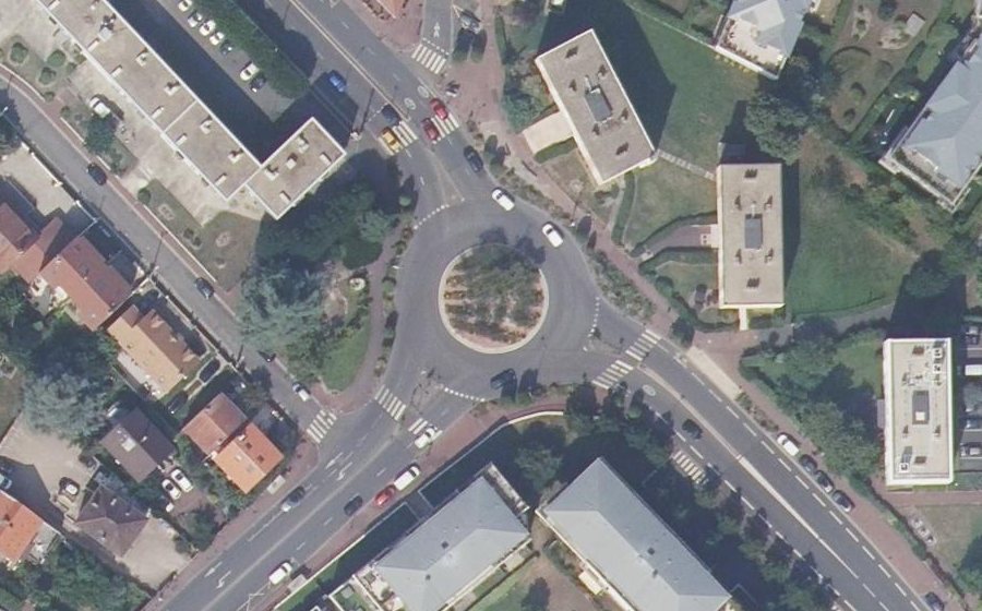 Vue aérienne de la Place Jean Moulin