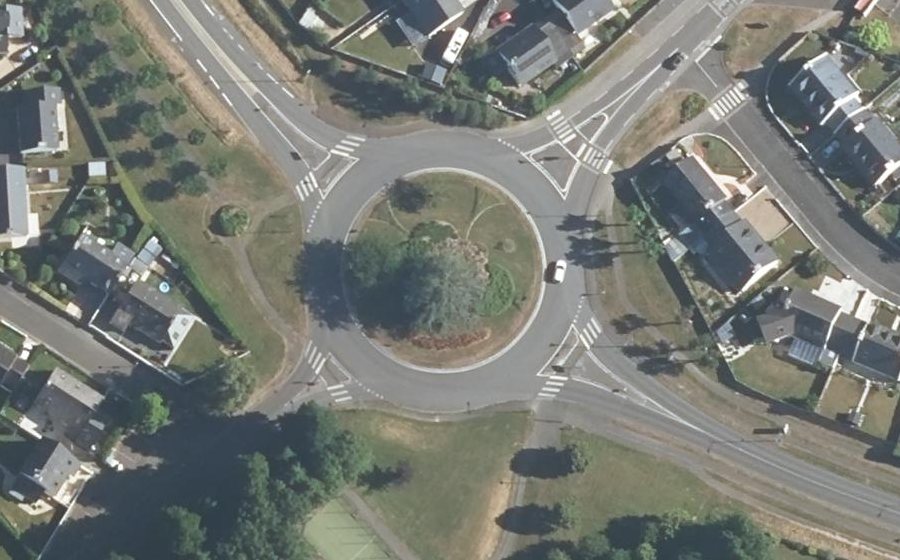 Vue aérienne du Rond-Point de Gammertingen