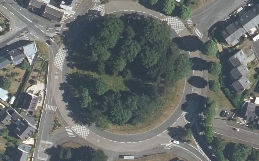 Vue aérienne du Rond-Point Aberystwyth