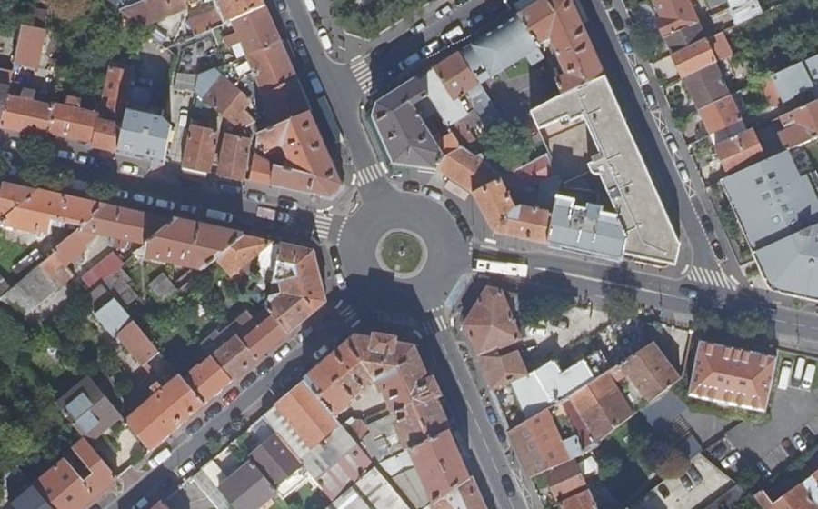 Vue aérienne du Place Jean Jaurès
