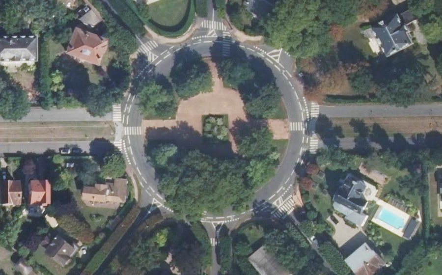 Vue aérienne du Rond-Point Royal