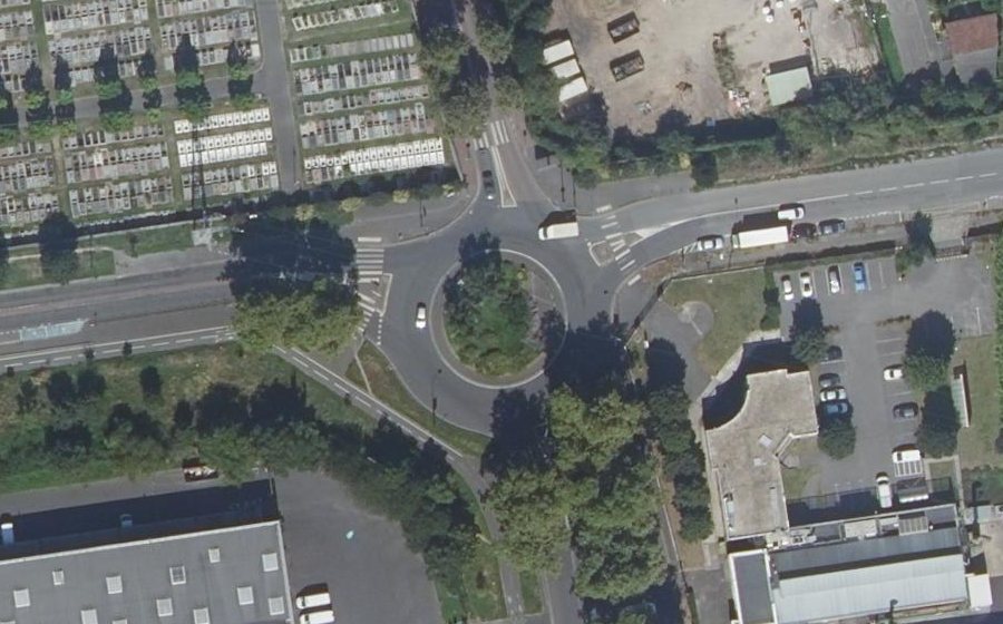 Vue aérienne du Rond-Point de Cantanhede