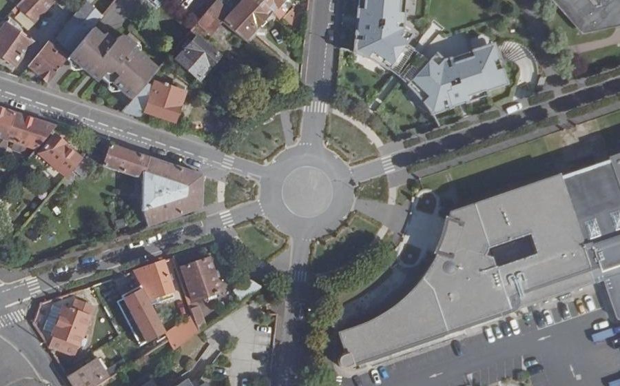 Vue aérienne de la Place Lucien Auvert