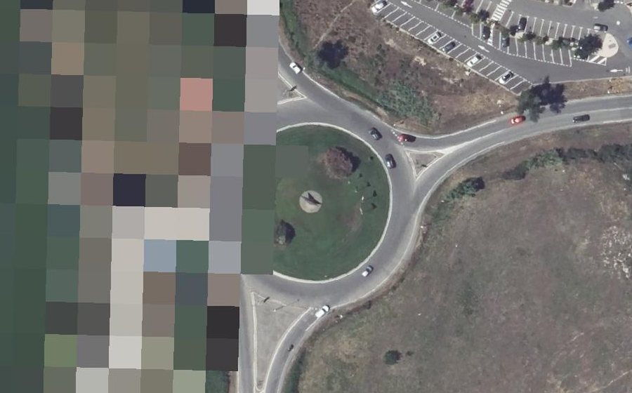 Vue aérienne du Rond-Point Marcel Dassault