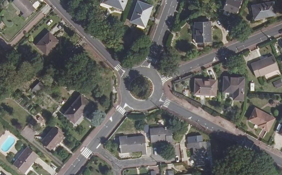 Vue aérienne du Rond-Point Eppelheim
