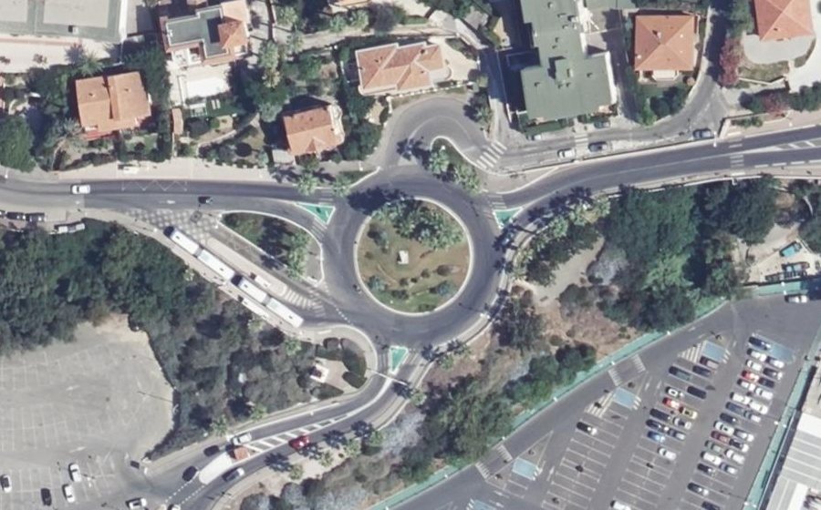 Vue aérienne du Rond-Point de l'Appel du 18 Juin