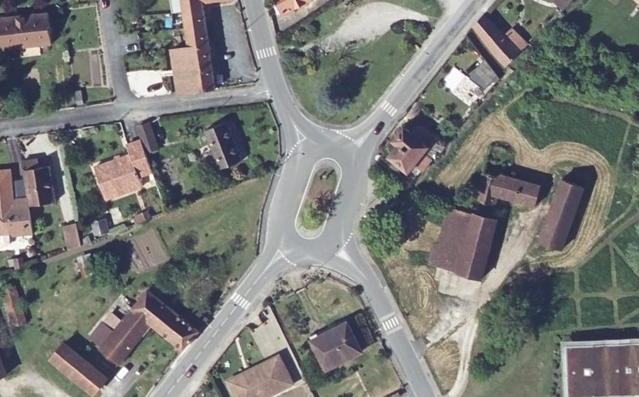 Vue aérienne du Avenue de la Gare
