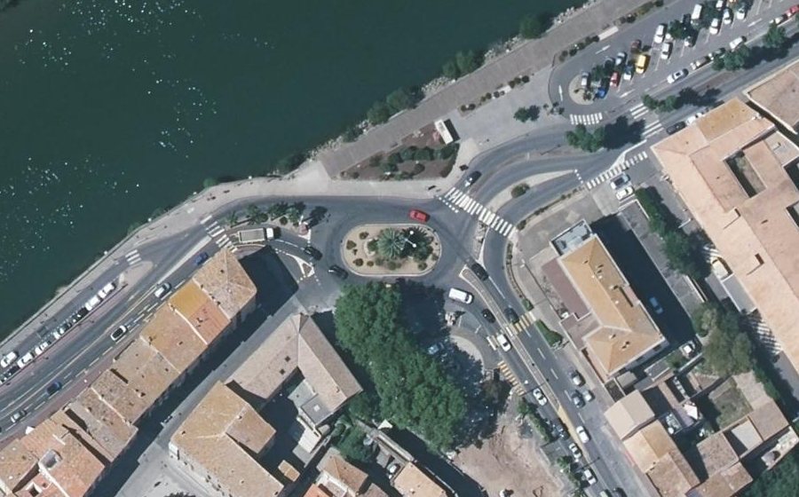 Vue aérienne du Rond-Point de la Belle Agathoise