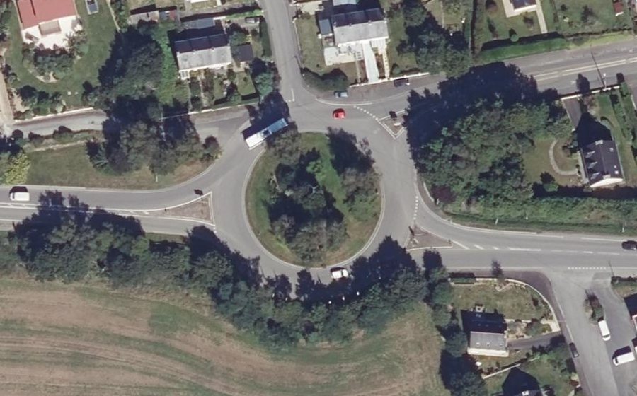 Vue aérienne du Rond-Point de Kerenor