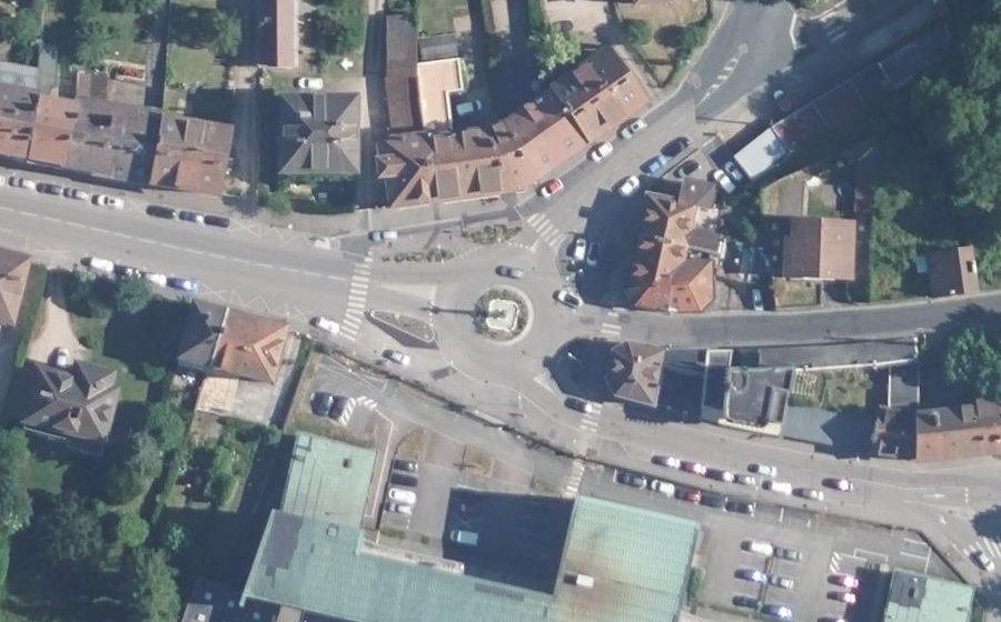 Vue aérienne du Rue Saint-Charles