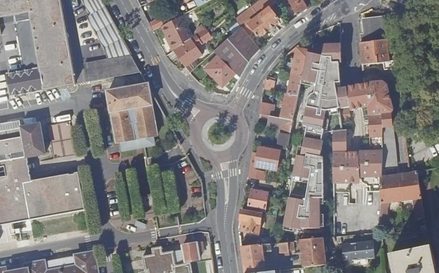 Vue aérienne du Rue René Hamon
