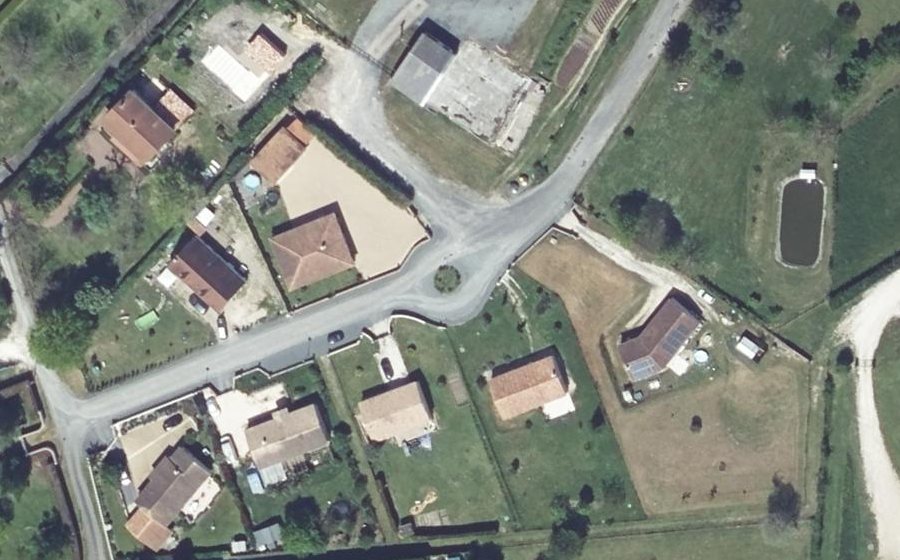 Vue aérienne du Rue des Epis