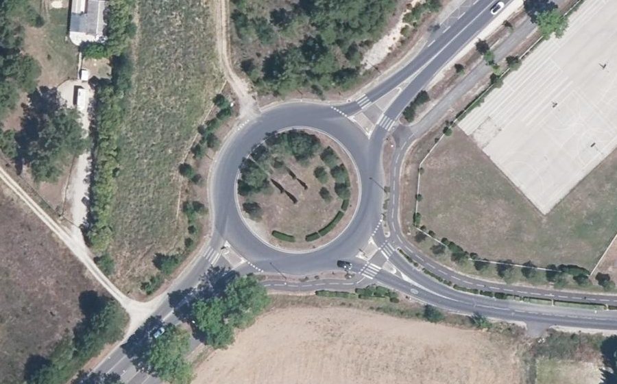 Vue aérienne du Rond-Point Jules Ferry