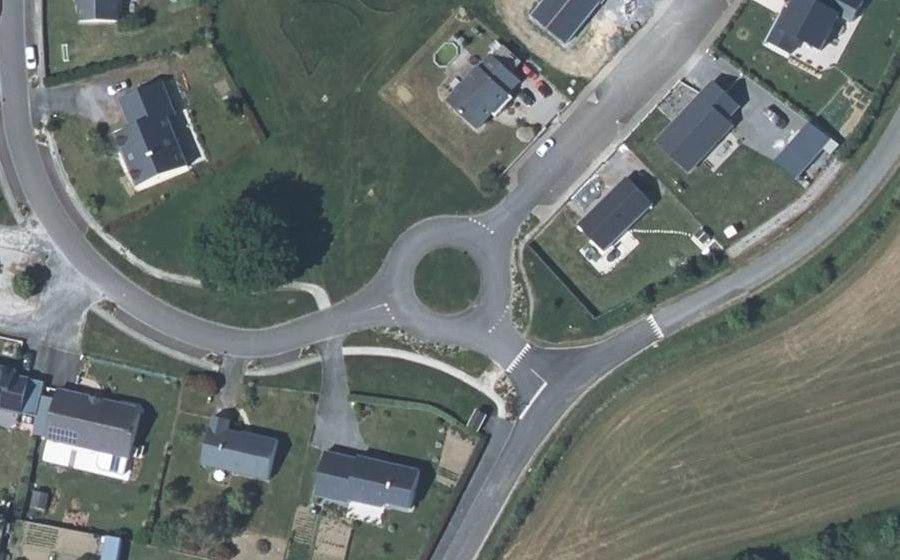 Vue aérienne du Rue du Carrousel